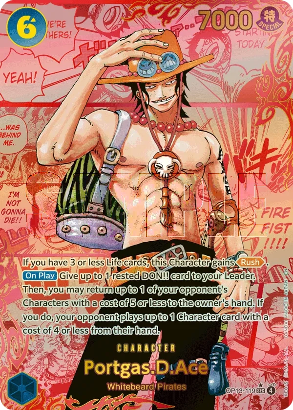 Carta Portgas.D.Ace (OP13-119)