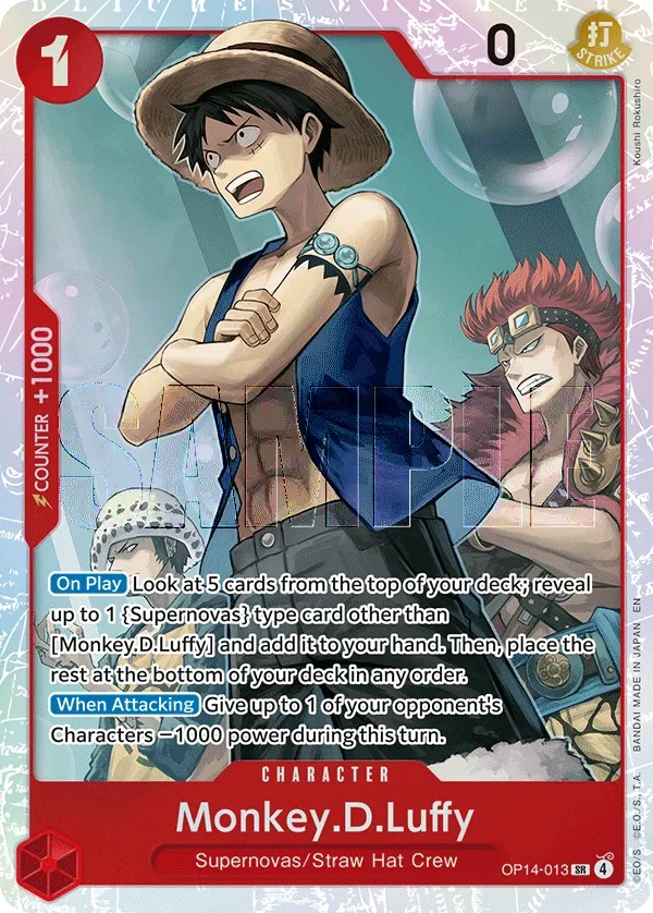 Carta Monkey.D.Luffy (OP14-013)