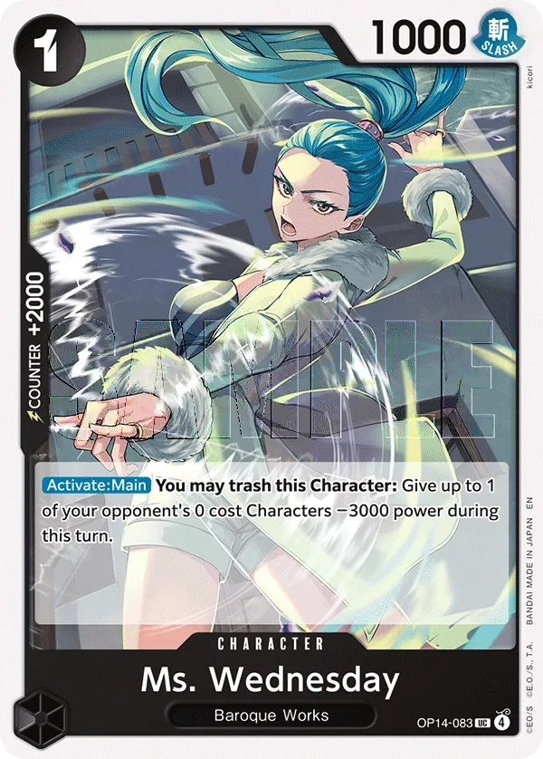 Carta Ms. Wednesday (OP14-083)