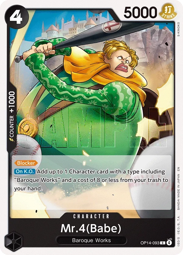 Carta Mr.4(Babe) (OP14-093)