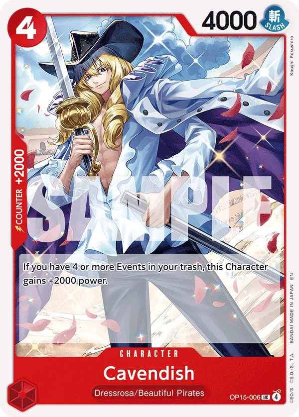 Carta Cavendish (OP15-006)