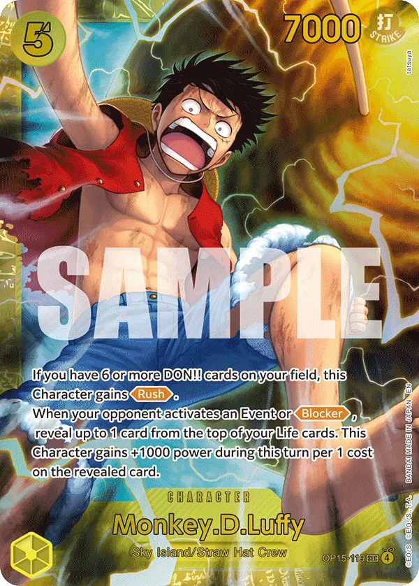 Carta Monkey.D.Luffy (OP15-119)