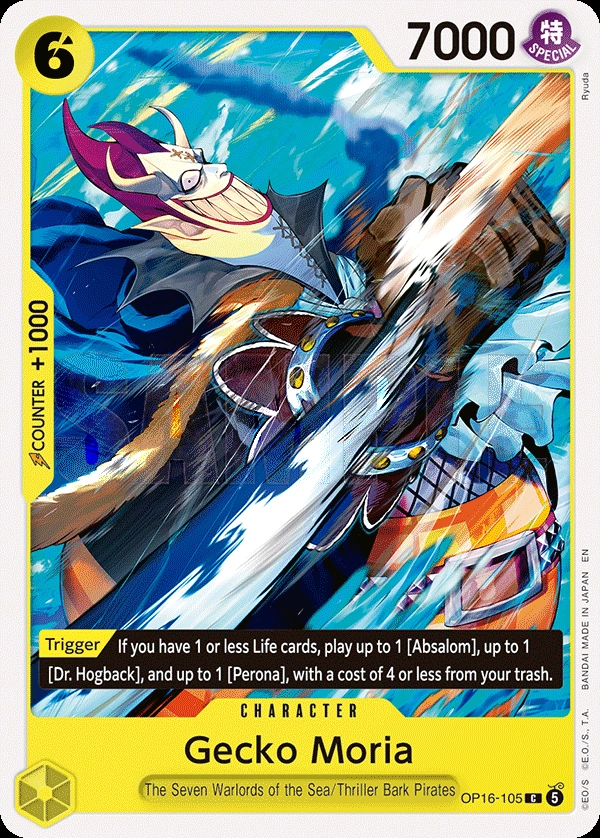 Carta Gecko Moria (OP16-105)