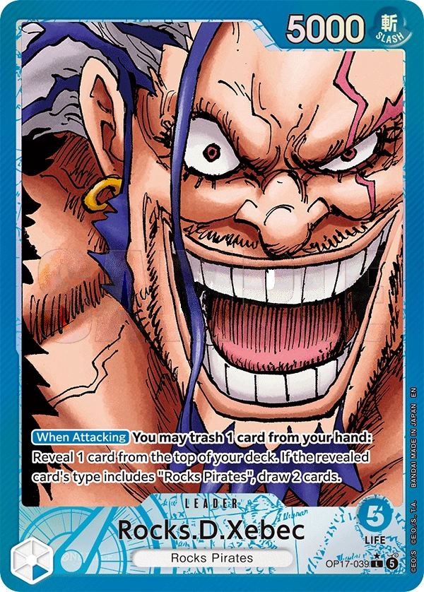 Carta líder de Rocks.D.Xebec (OP17-039_p1)