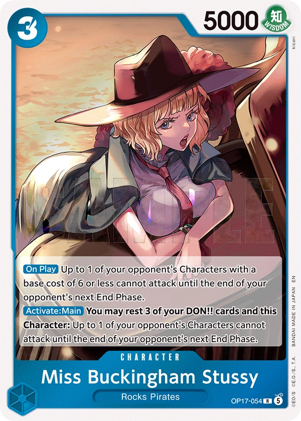 Carta Miss Buckingham Stussy (OP17-054)