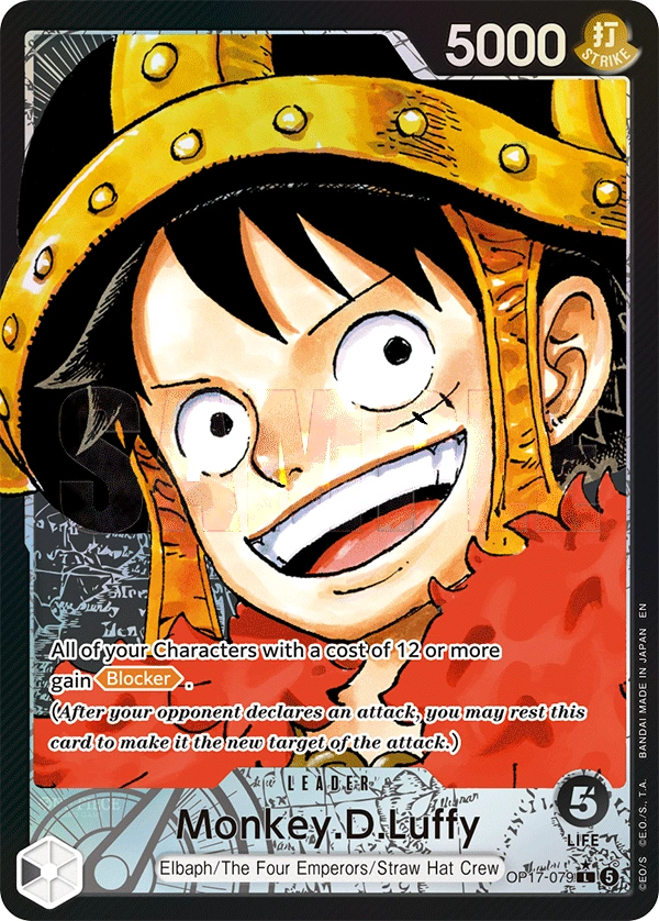 Carta líder de Monkey.D.Luffy (OP17-079_p1)