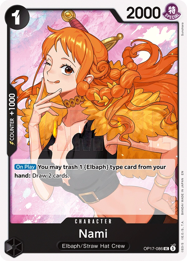 Carta Nami (OP17-086)
