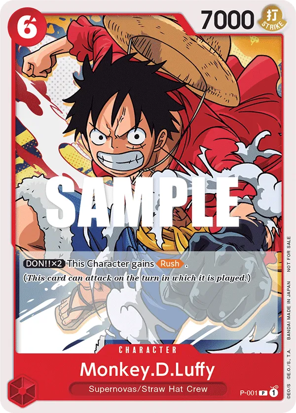 Carta Monkey.D.Luffy (P-001)