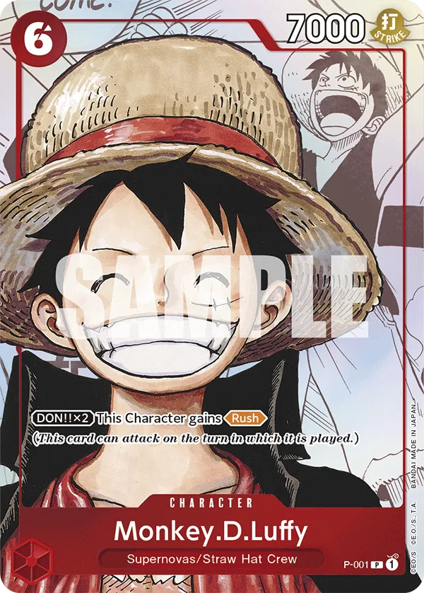 Carta Monkey.D.Luffy (P-001)