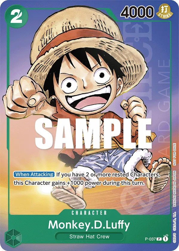 Carta Monkey.D.Luffy (P-037)