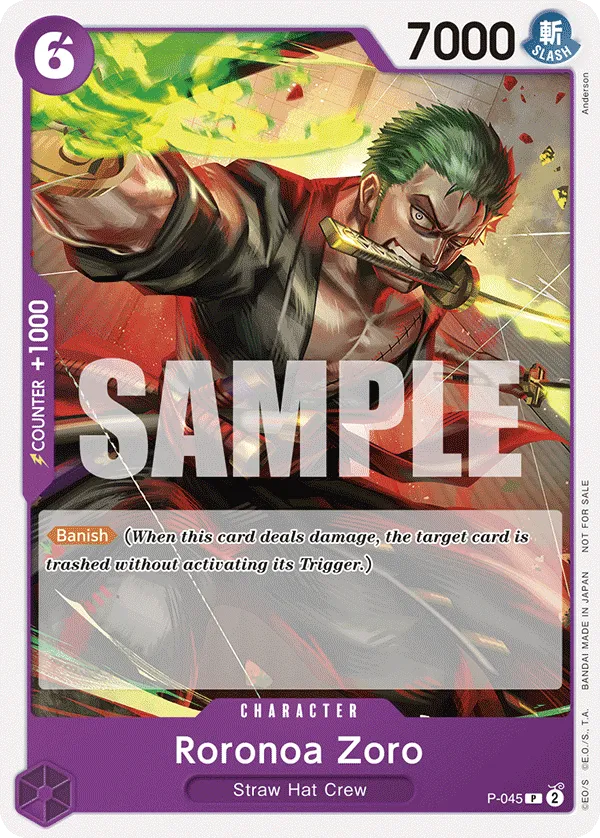 Carta Roronoa Zoro (P-045)