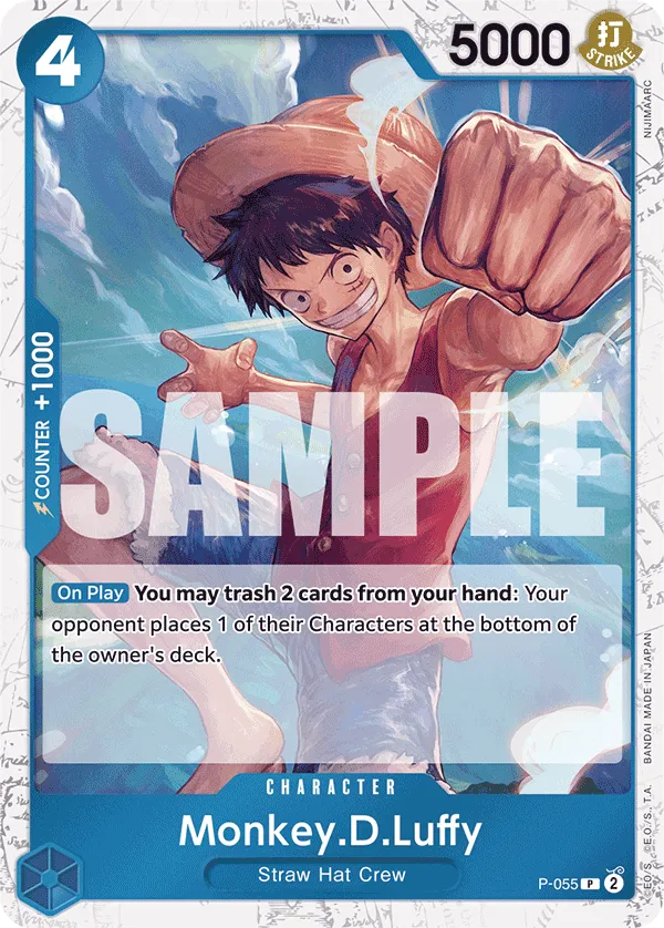 Carta Monkey.D.Luffy (P-055)