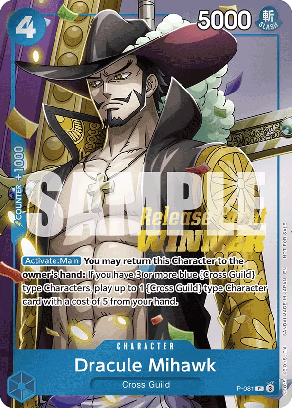Carta Dracule Mihawk (P-081)