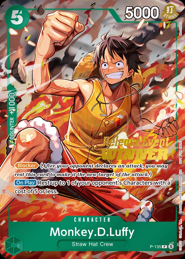 Carta Monkey.D.Luffy (P-135)