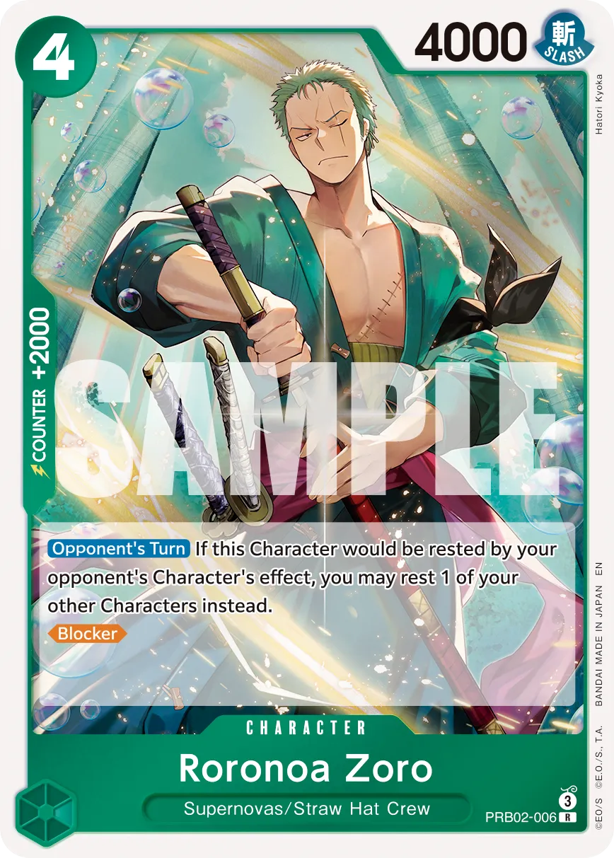 Carta Roronoa Zoro (PRB02-006)
