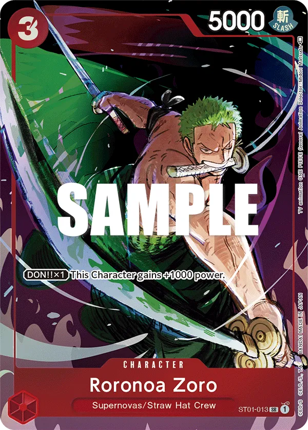 Carta Roronoa Zoro (ST01-013)