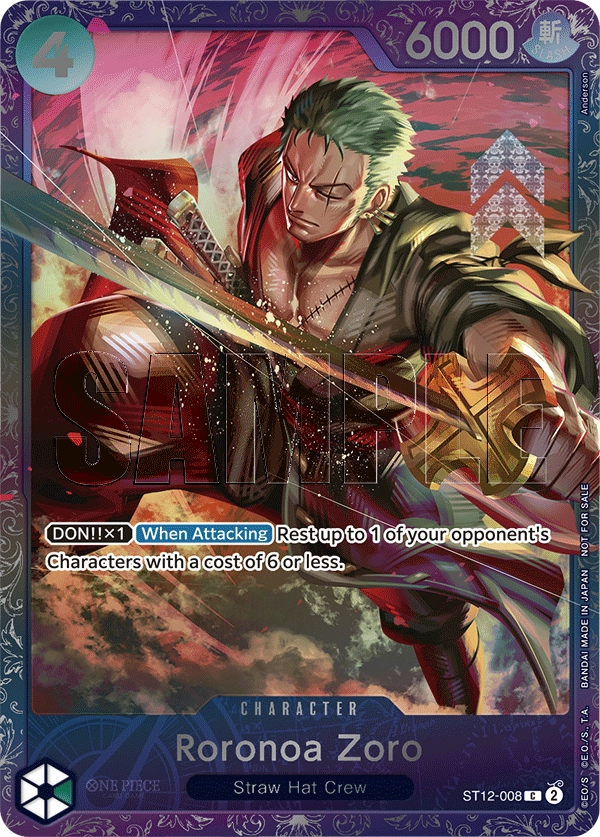 Carta Roronoa Zoro (ST12-008)