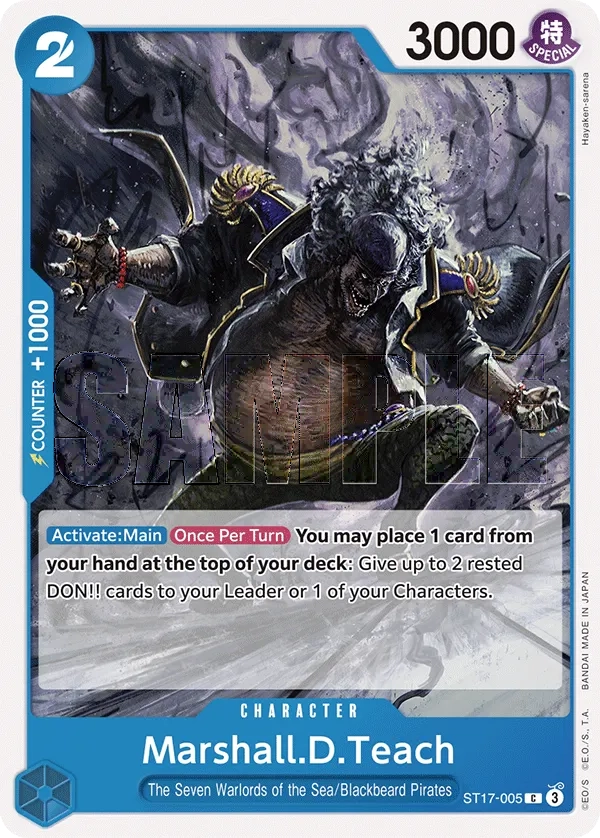 Carta Marshall.D.Teach (ST17-005)